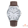 Montre homme INOTIME blanc marron 37 mm affichage jour garantie 2 ans