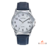Montre homme INOTIME blanc bracelet bleu 37 mm affichage jour garantie 2 ans