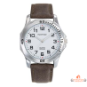 Montre homme INOTIME cadran blanc bracelet marron foncé 39 mm garantie 2 ans