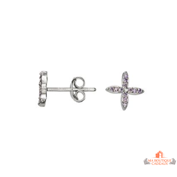 Boucles d’oreilles Carla Nogueres étoile zirconium argent garantie 2 ans