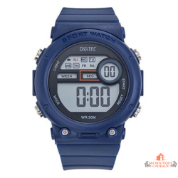 Montre digitale DIGITEC noire sport grand format 3 ATM