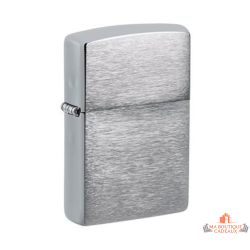 Briquet Zippo classique argent brossé design sobre intemporel garanti à vie