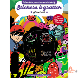 Stickers à gratter Street Art activité enfant poster urbain graffiti