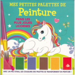Livre peinture enfant licorne palettes intégrées activité créative