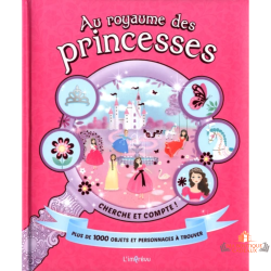 Livre cherche et trouve princesses enfant chasse au trésor