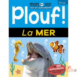 Livre autocollants mer enfant animaux marins éducatif