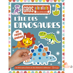 Livre autocollants dinosaures enfant activité jeux éducatif