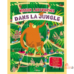 Livre enfant labyrinthes jungle jeu éducatif mission aventure observation