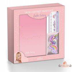 coffret papeterie sophie fantasy carnet crayon gomme kawaii