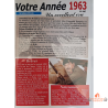 Carte année de naissance 1963 événements et célébrités célèbres