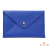 Enveloppe cuir bleu compacte porte papiers permis