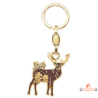 Porte-clés cerf doré zamak design nature fabrication française