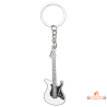 Porte-clés guitare zamak style musique rock métal argenté