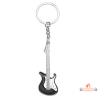 Porte-clés guitare zamak style musique rock métal argenté