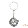 Porte-clés cheval fer à cheval zamak symbole chance équestre