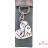 porte clés coeur love oiseaux 4 cm cadeau romantique pas cher