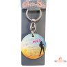 porte clés rond bonheur max 4.5 cm cadeau humour pas cher