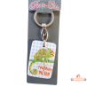 porte clés rectangle toujours au top caméléon 5 cm cadeau fun