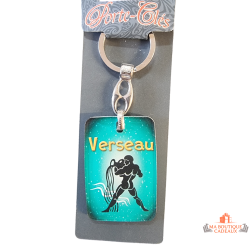 porte clés verseau astrologie 5 cm signe zodiac cadeau