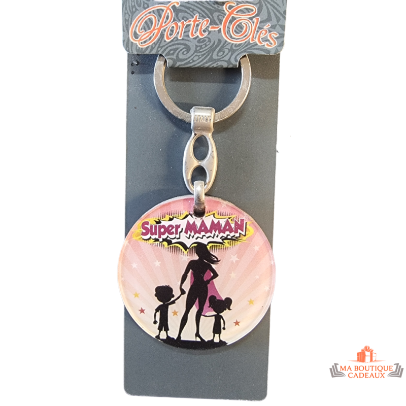 porte clés super maman cadeau fete des meres original