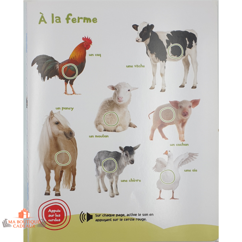 Mon imagier sonore LES ANIMAUX